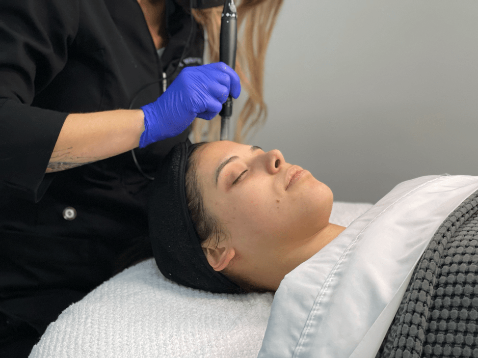 mesotherapy service on a model